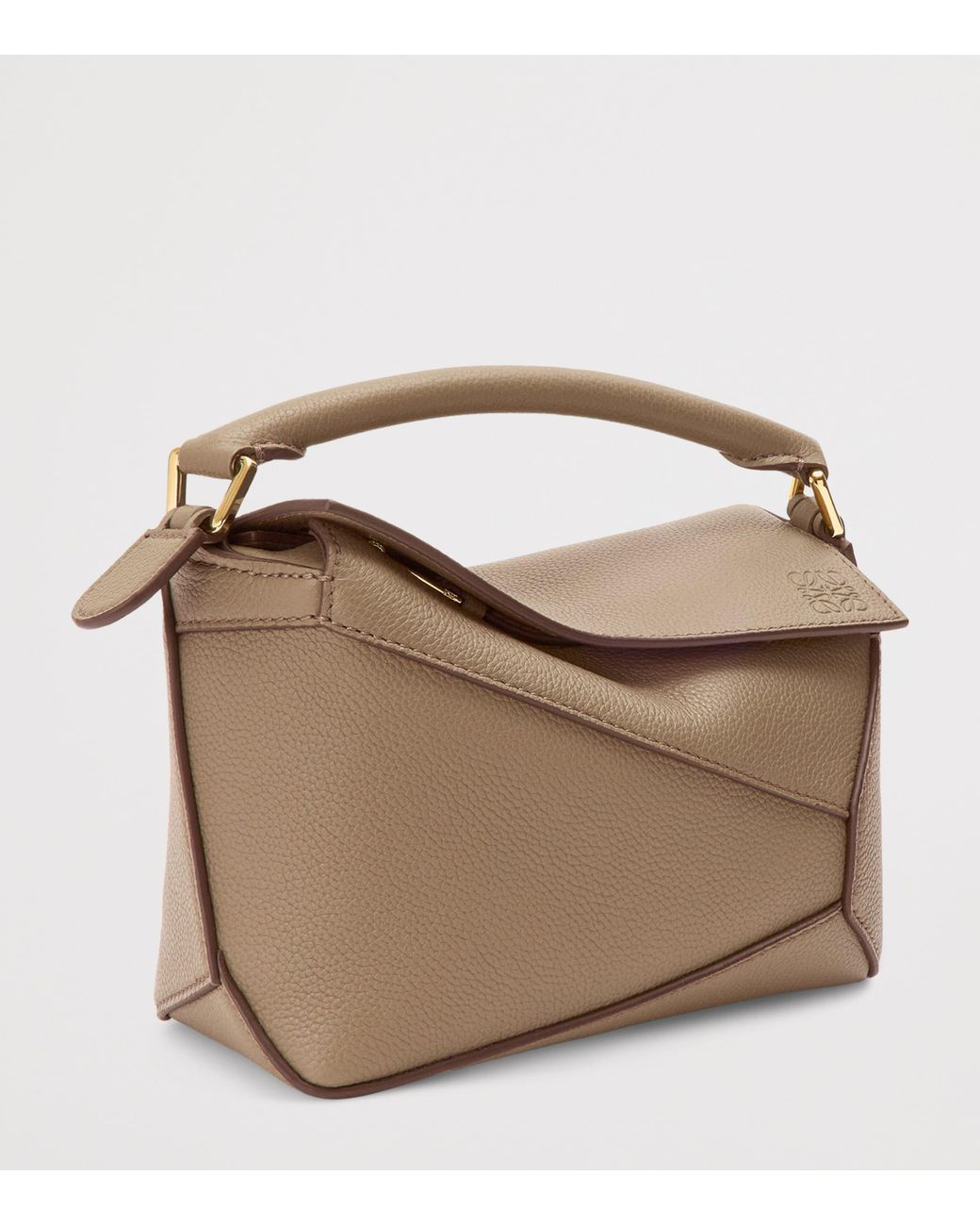 Loewe Metallic Mini Leather Puzzle Edge Top-Handle Bag