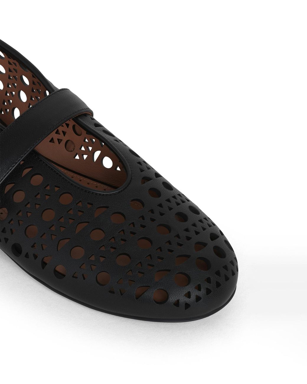 Alaïa Black Lambskin Vienne Ballet Flats