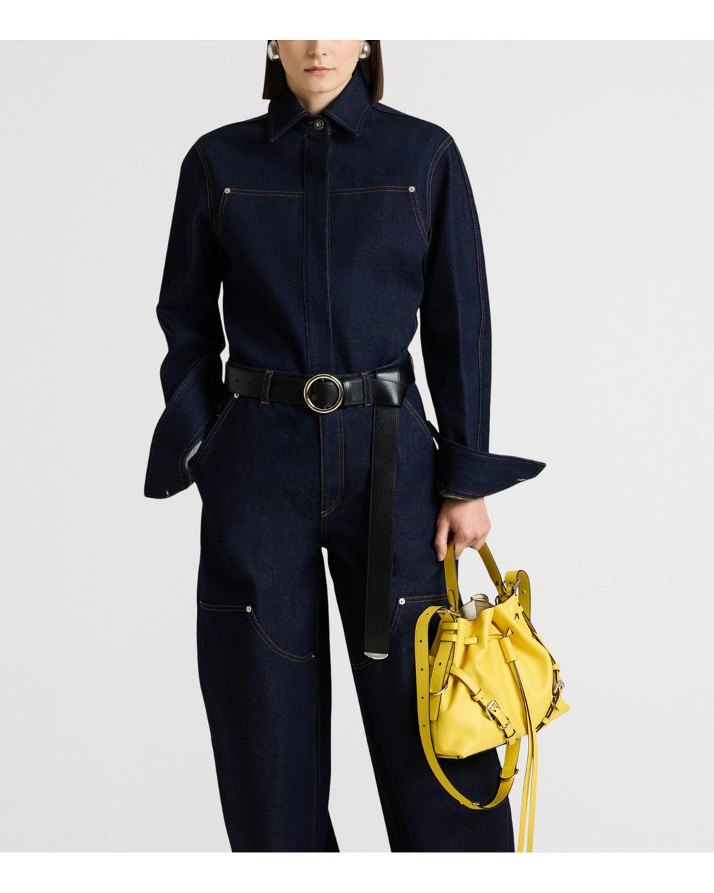 Givenchy Blue Denim Contrast-Stitch Shirt