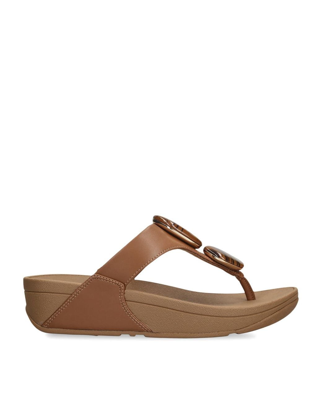 Fitflop Brown Marble Stone Lulu Toe-Post Sandals 50