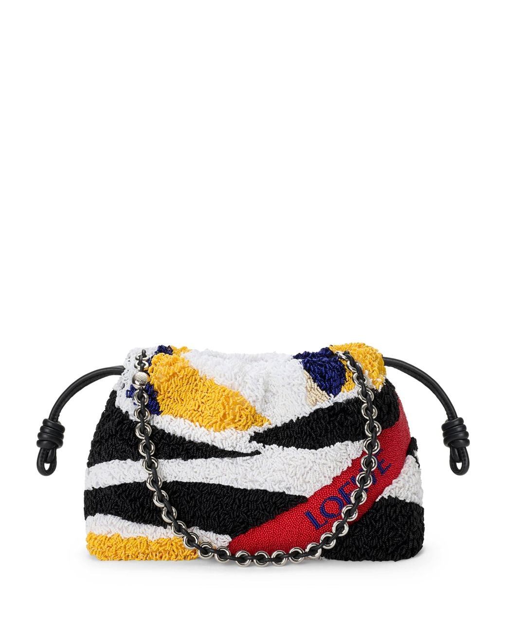 Loewe Blue Medium Bead-Embellished Flamenco Purse
