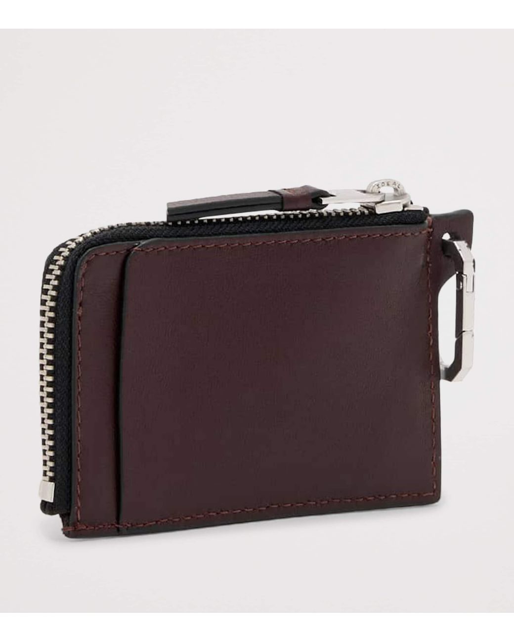 AllSaints Purple Leather Remy Wallet