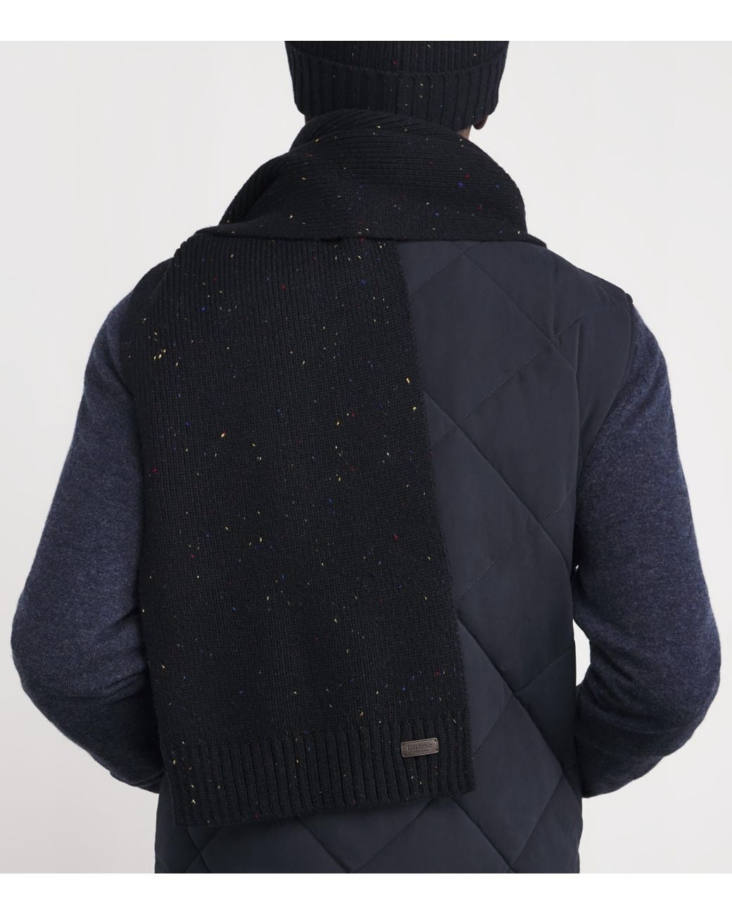 Barbour Black Carlton Beanie And Scarf Gift Set for men