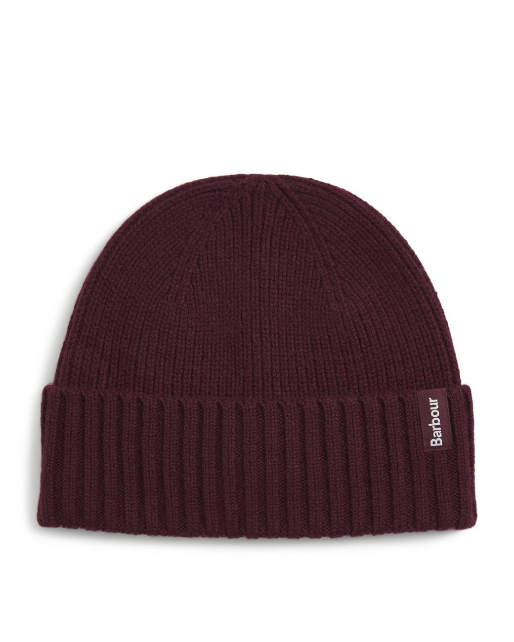 Barbour Red Wool-Cashmere Danforth Beanie for men