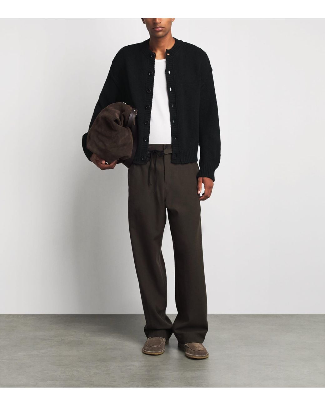 Our Legacy Black Wool Pitch Cardigan for men