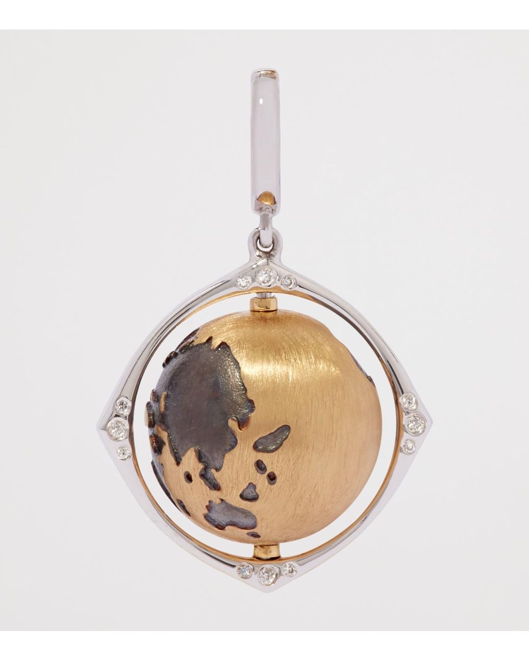 Annoushka Metallic And Diamond Spinning Globe Charm