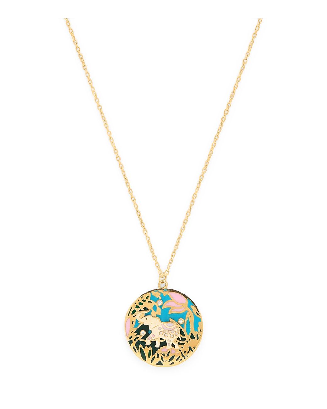 L'Atelier Nawbar Metallic And Diamond Trunks Up Necklace