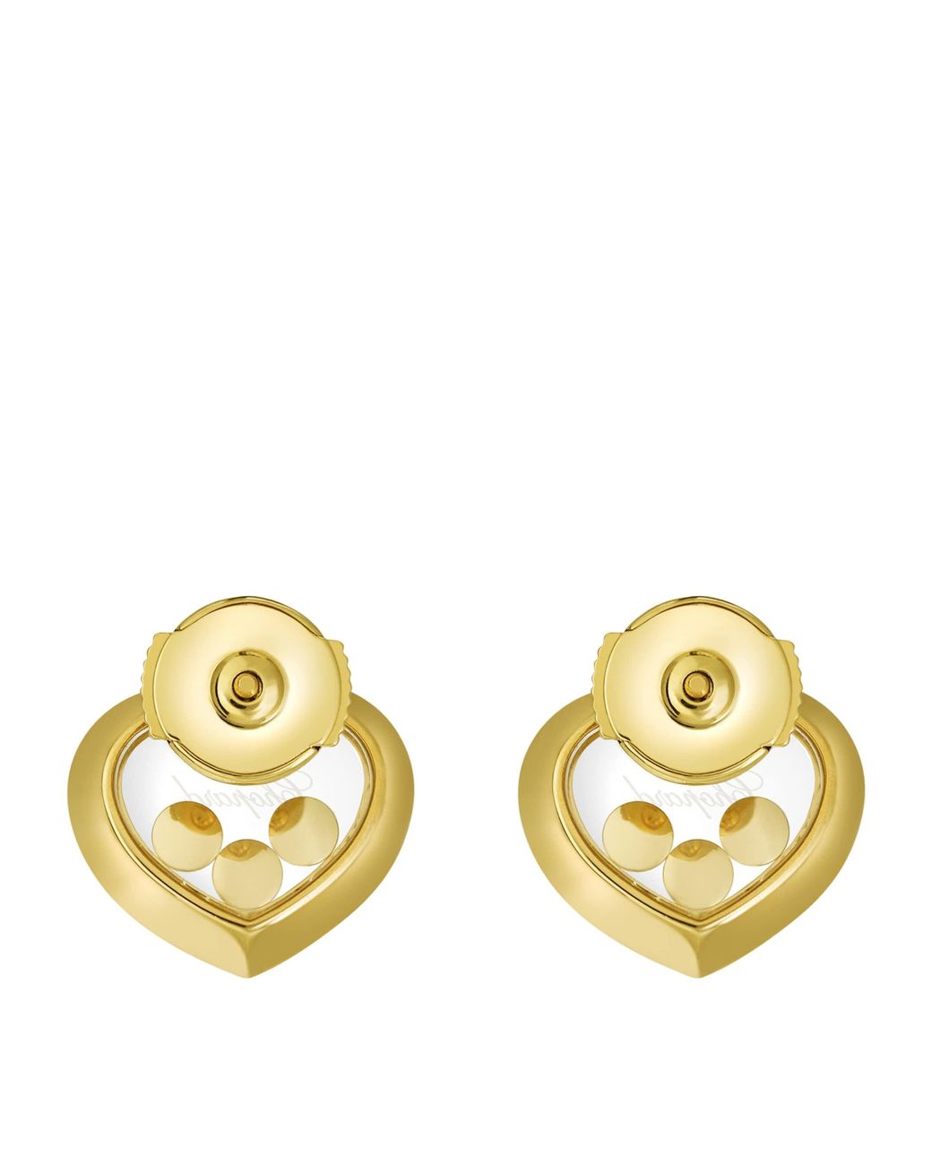 Chopard Metallic And Diamond Happy Diamonds Icons Earrings