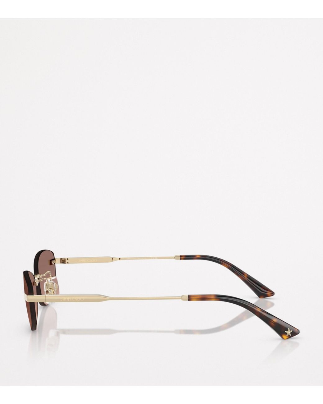 Jimmy Choo Pink Wire Oval Sunglasses