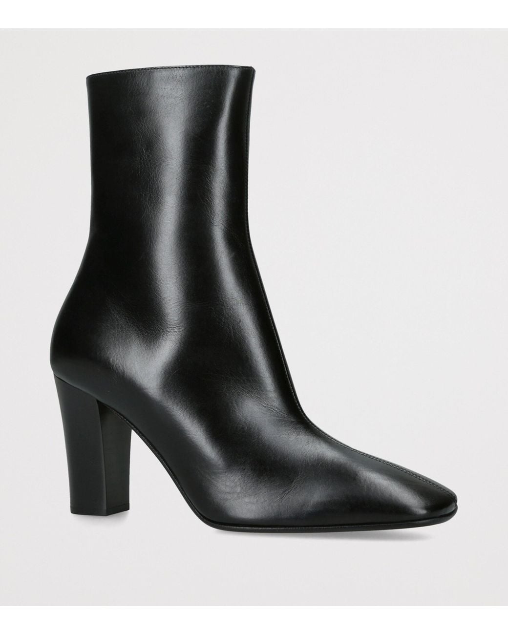 The Row Black Cindy Leather Ankle Boots 85