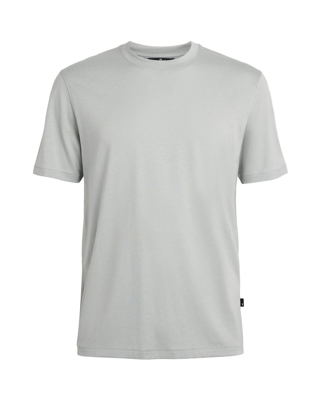 7 For All Mankind Gray Crew-Neck T-Shirt for men