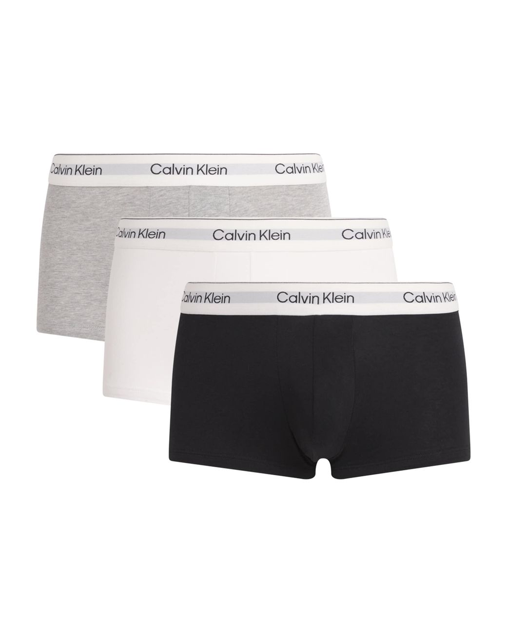 Calvin Klein White Stretch-Cotton Low Rise Icon Boxer Briefs for men