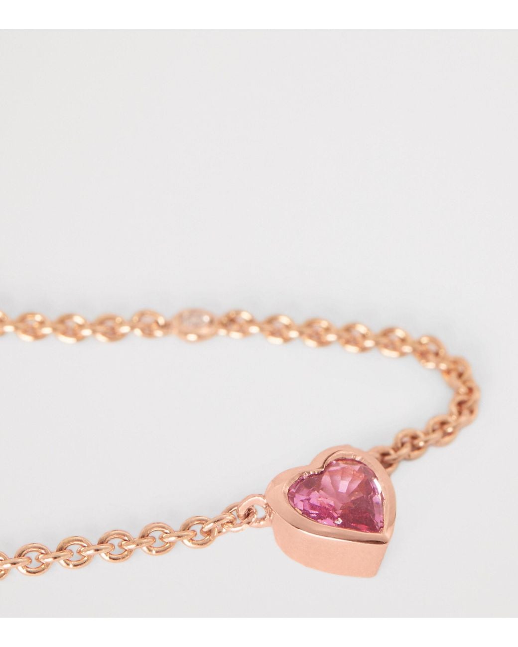 SHAY Metallic Sapphire And Diamond Heart Necklace