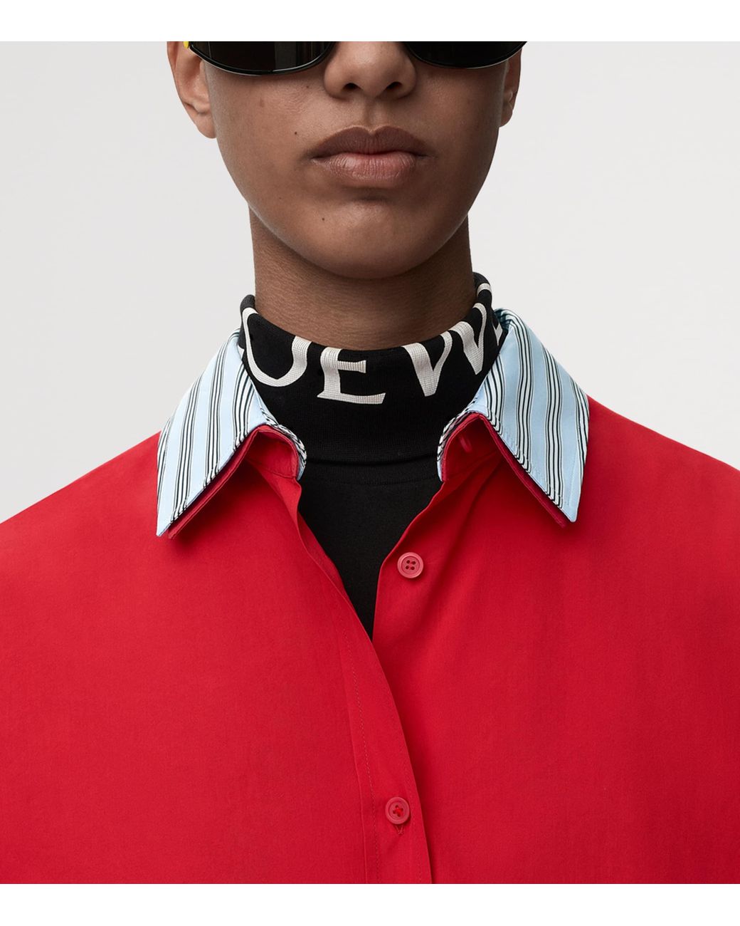 Loewe Blue Rollneck Logo Sweater