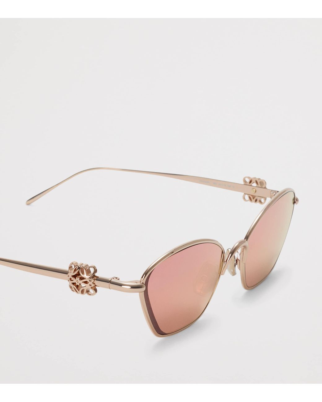 Loewe Pink Anagram Hexagonal Sunglasses