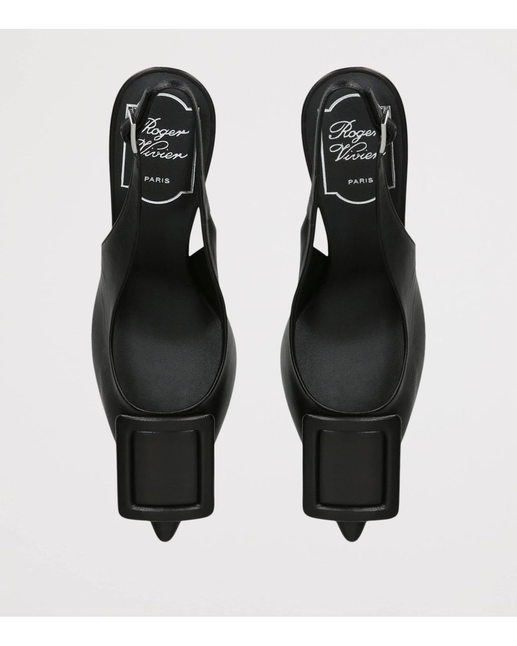 Roger Vivier Black Leather Viv'