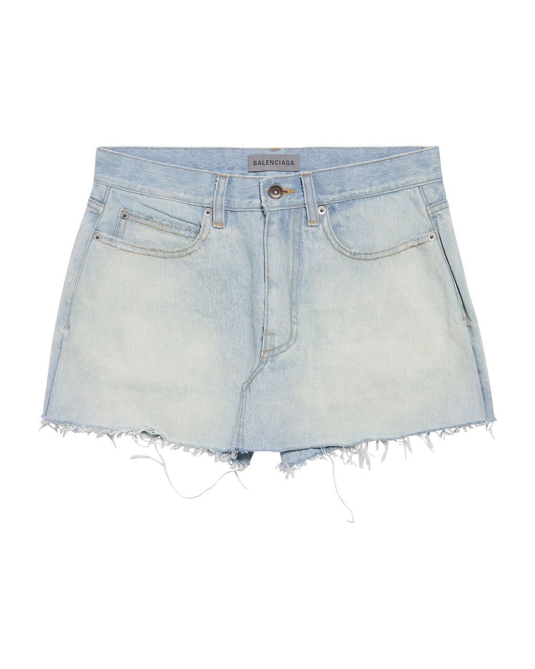 Balenciaga Blue Denim Mini Skort