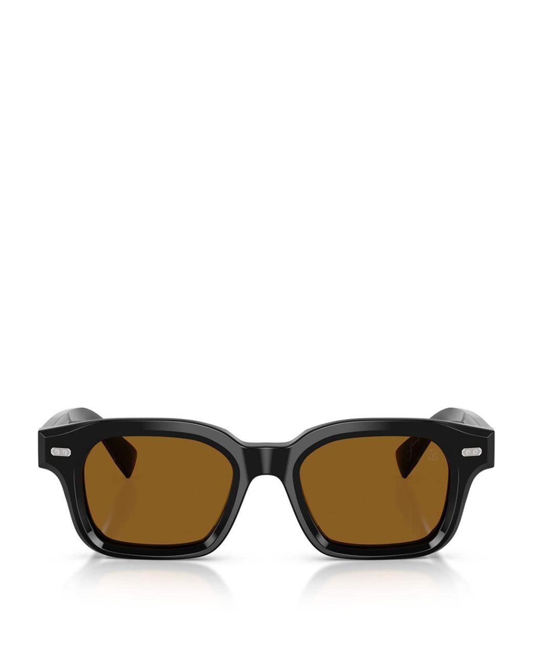 Brunello Cucinelli Brown Acetate Square Jared Sunglasses for men