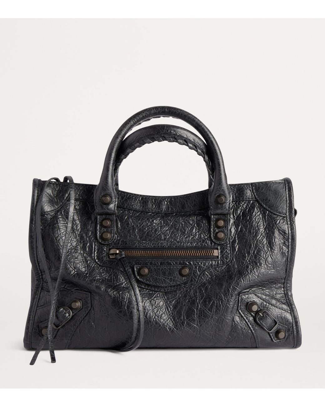 Balenciaga Black Small Leather Le City Top-Handle Bag