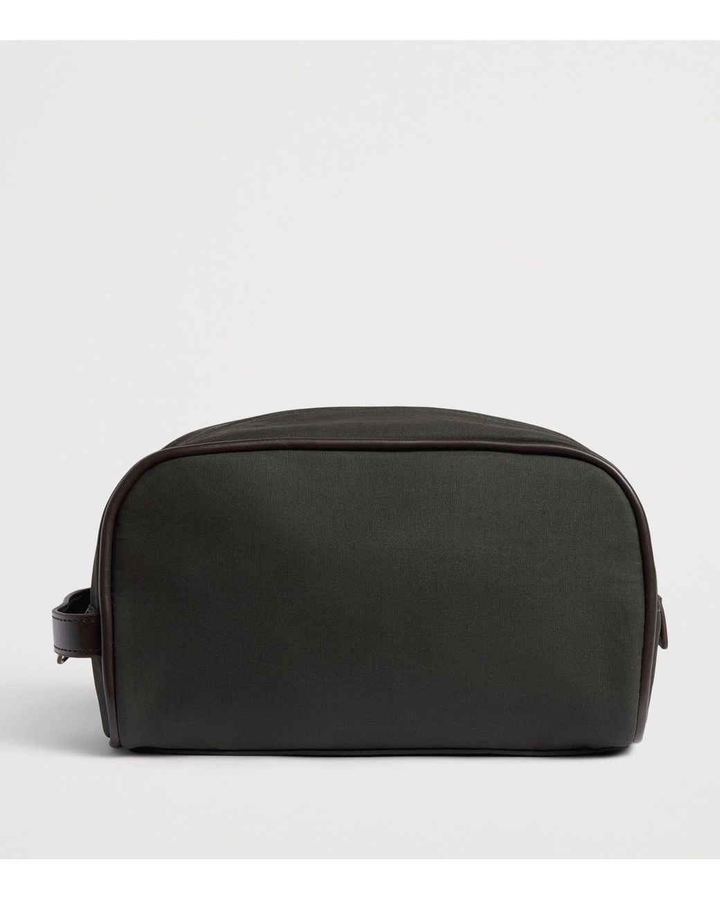 Barbour Black Waxed Wash Bag for men