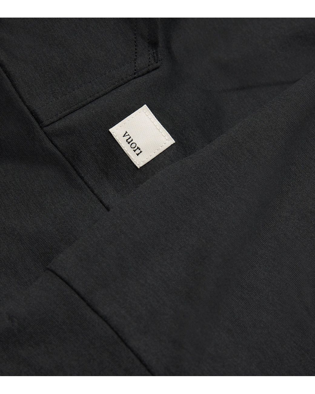 vuori Black Halo Performance 2.0 Zip-Up Hoodie