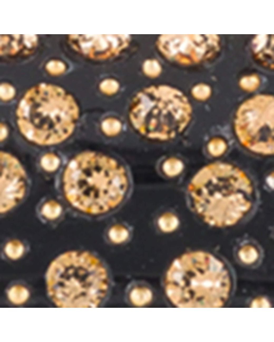 Alexandre De Paris Brown Plated Crystal-Embellished Claw Hair Clip