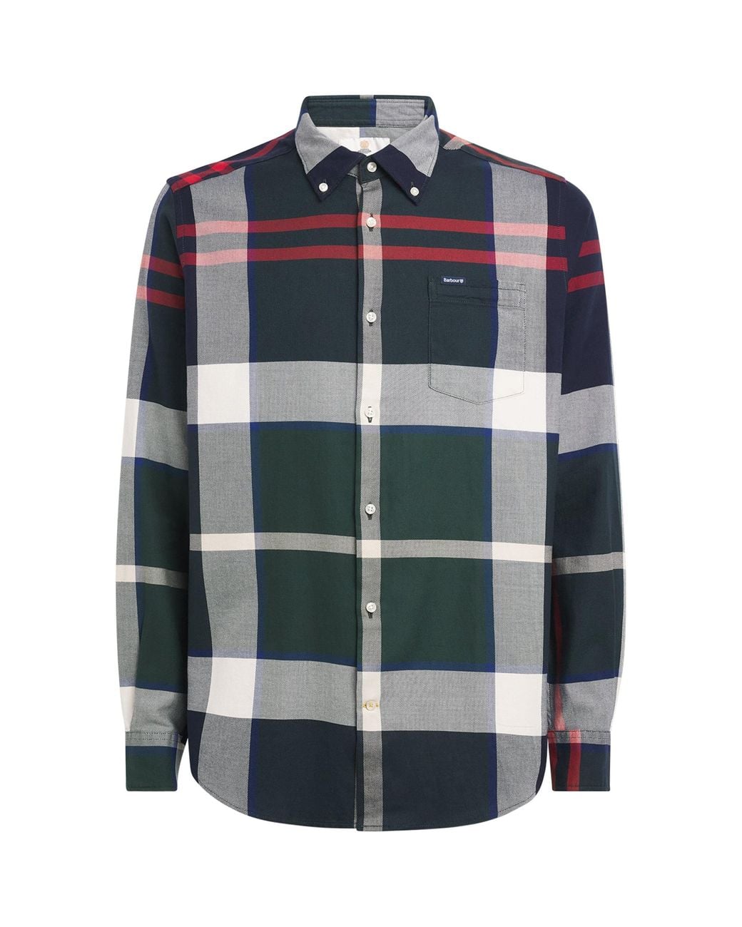 Barbour Blue Cotton Tartan Dunoon Shirt for men
