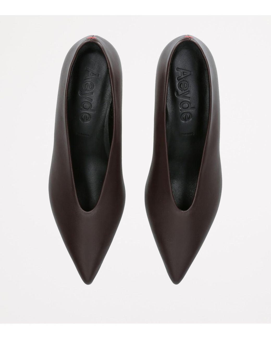 Aeyde Brown Leather Clara Pumps 20