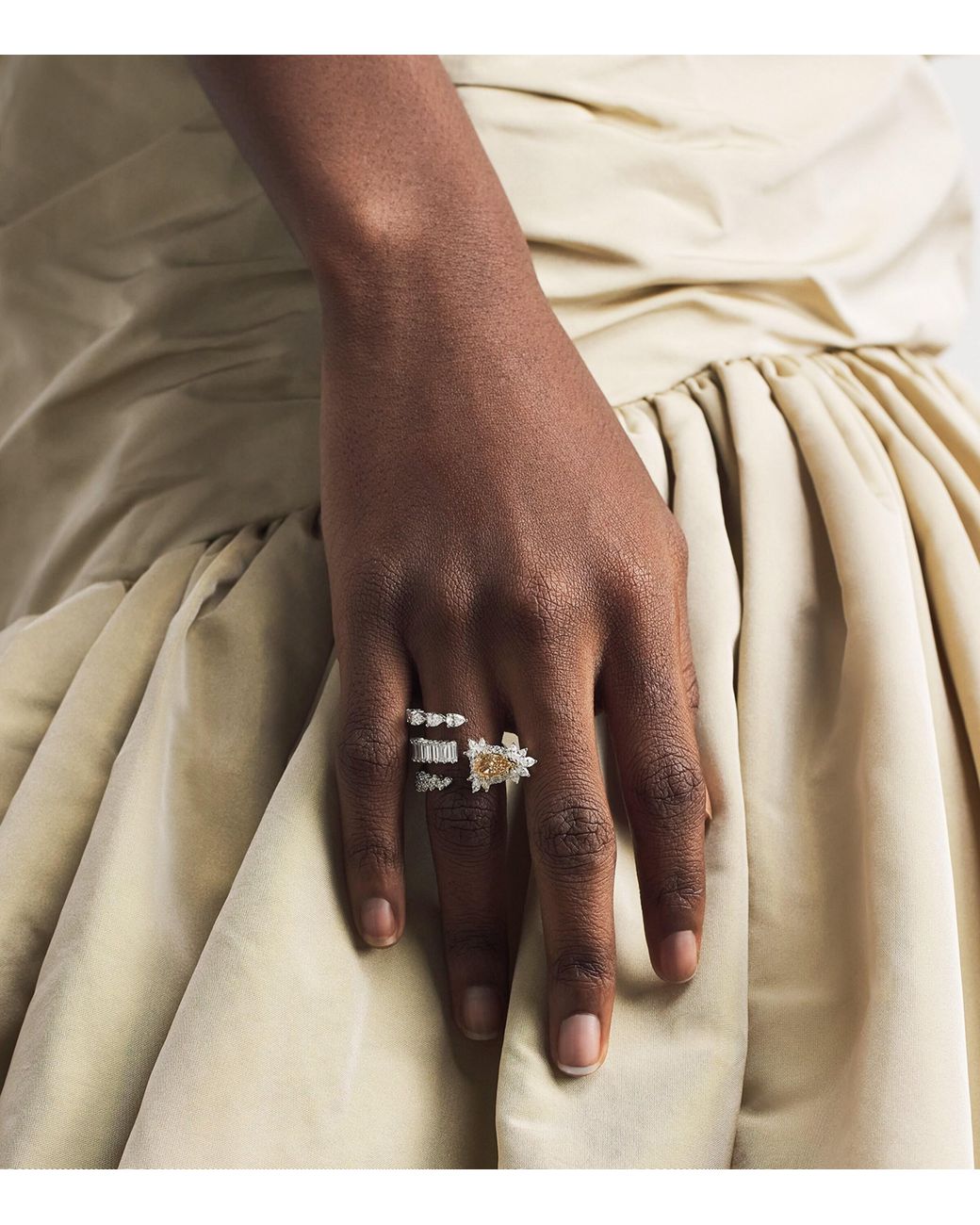 YEPREM Natural And Diamond Reign Supreme Ring