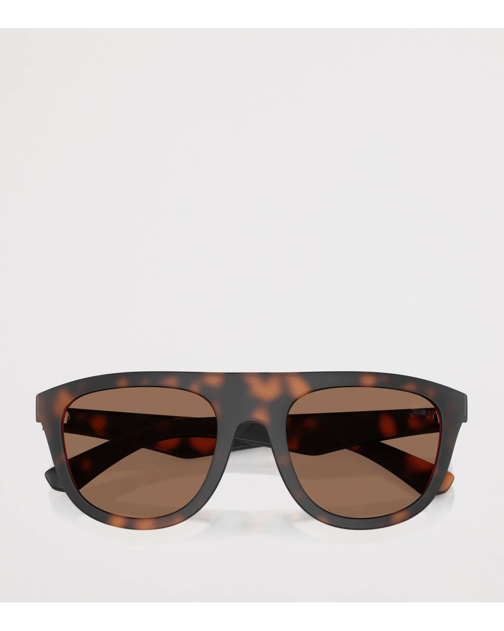 Burberry Brown Acetate Square Sunglasses for men