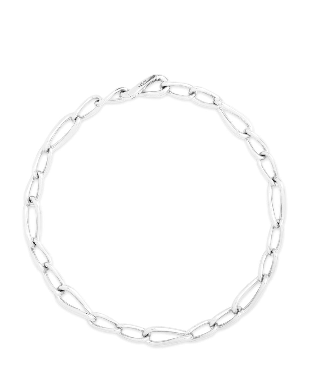 Astrid & Miyu White Sterling Infinity Chain Bracelet