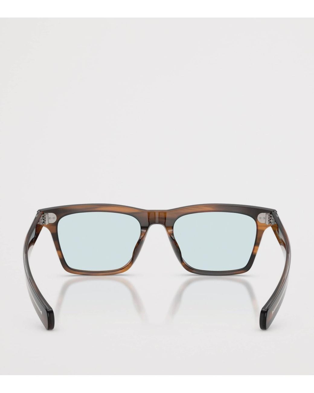 Oliver Peoples Brown Acetate Maestro Pillow Sunglasses