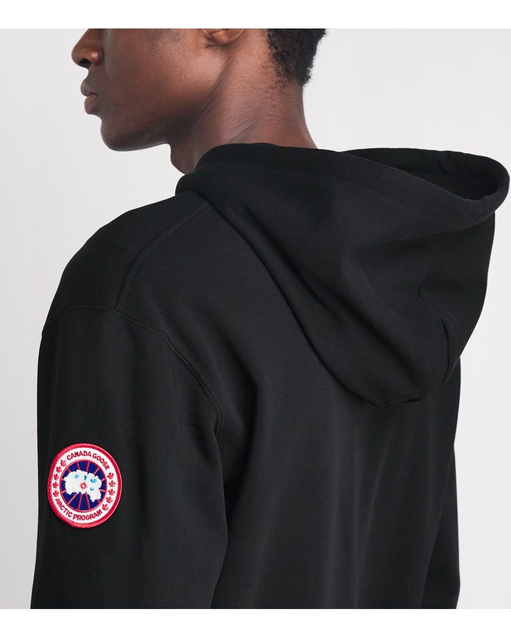 Canada Goose Black Organic Cotton Loon Hoodie for men