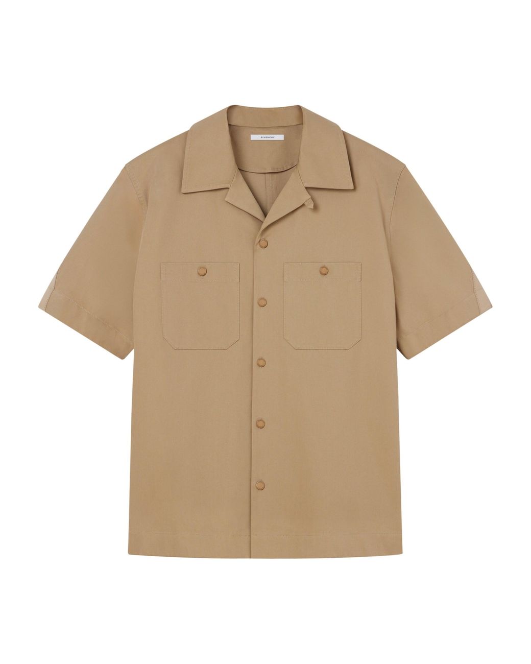 Givenchy Natural Cotton Short-Sleeve Shirt for men