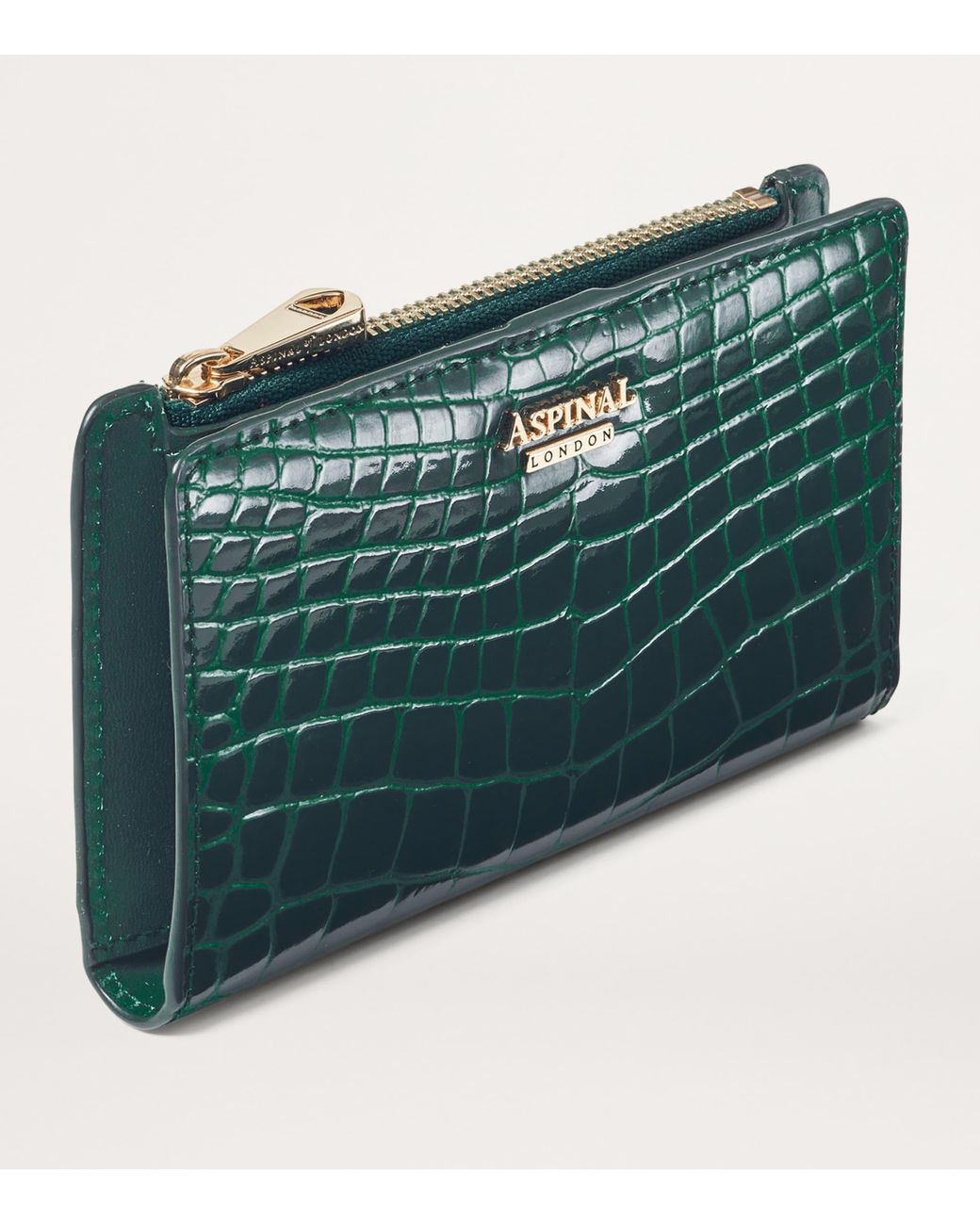 Aspinal Green Small Mayfair Purse