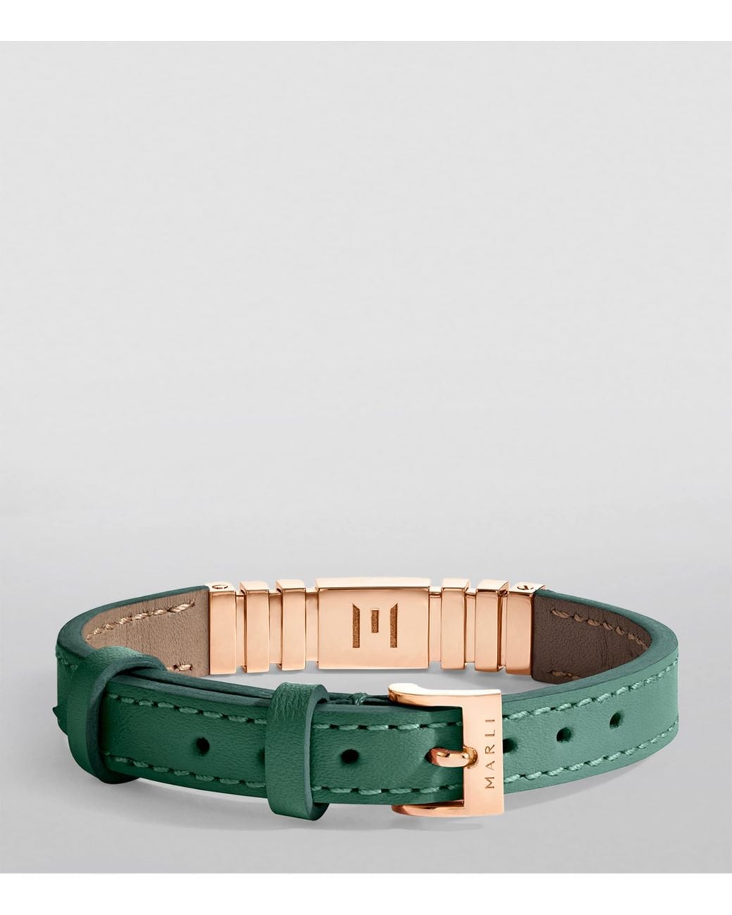 Marli New York Green Diamond And Nappa Leather Unii Bracelet
