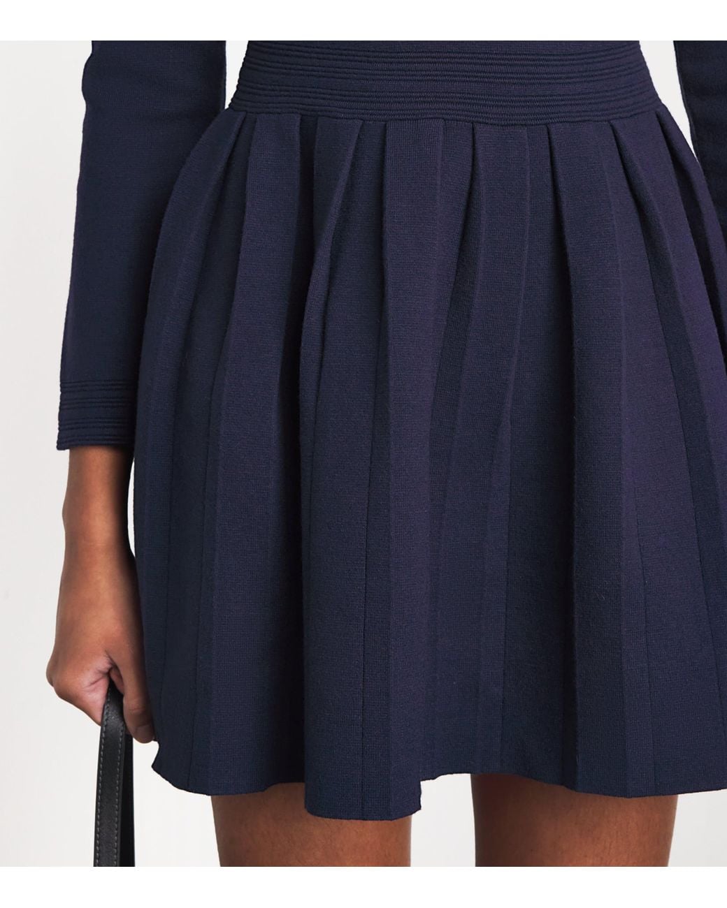Sandro Blue Knitted Mini Dress