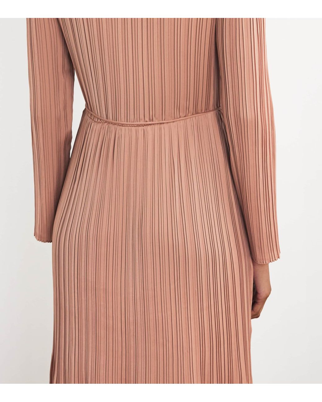 strapless open back dress Sleeveless Pleated V-Neck Metallic Maxi Dress  La'Estiloso  Stylish  Women's Apparel From India