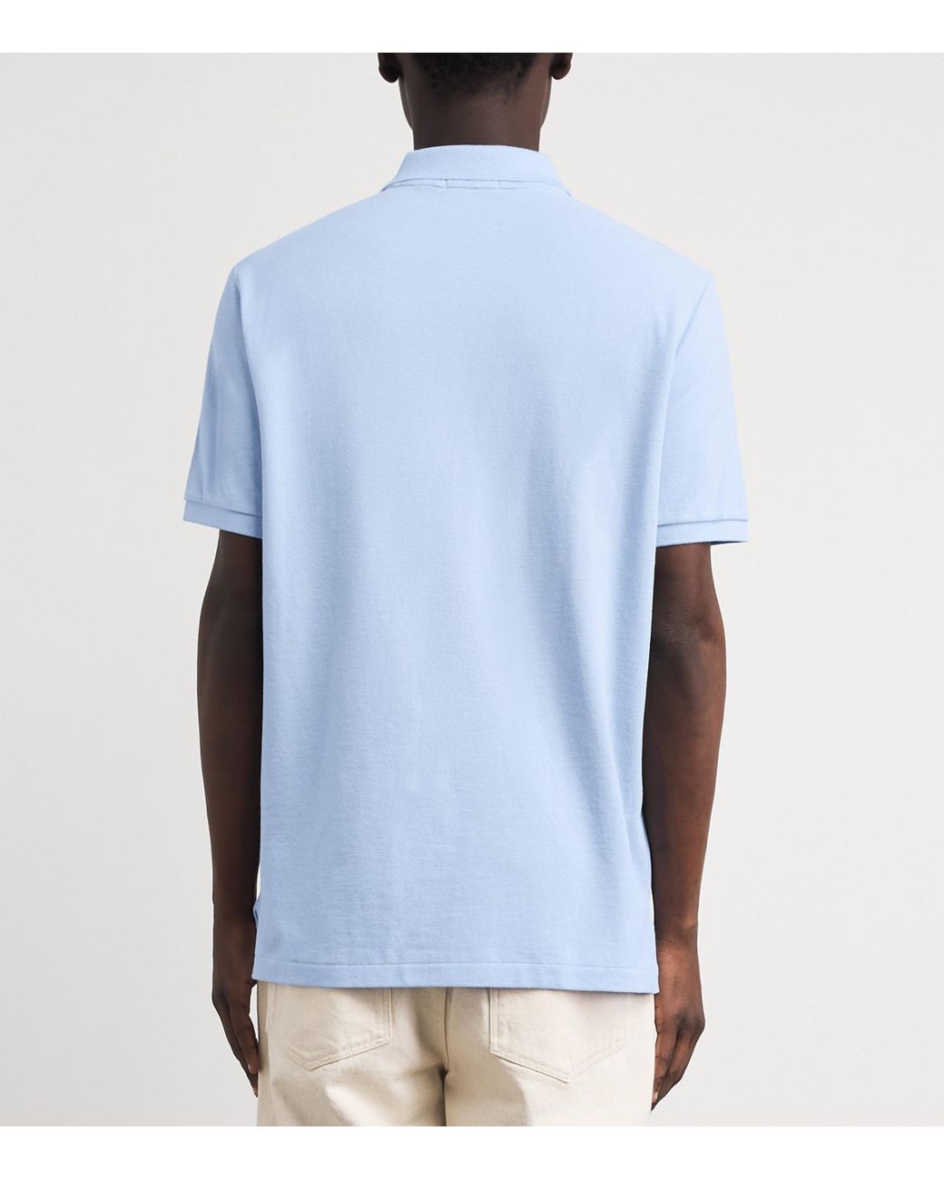 Polo Ralph Lauren Blue Cotton Mesh Custom-Fit Polo Shirt for men