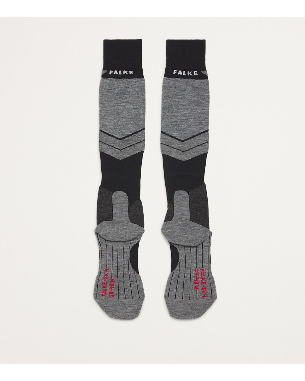 Falke White Sk4 Skiing Socks