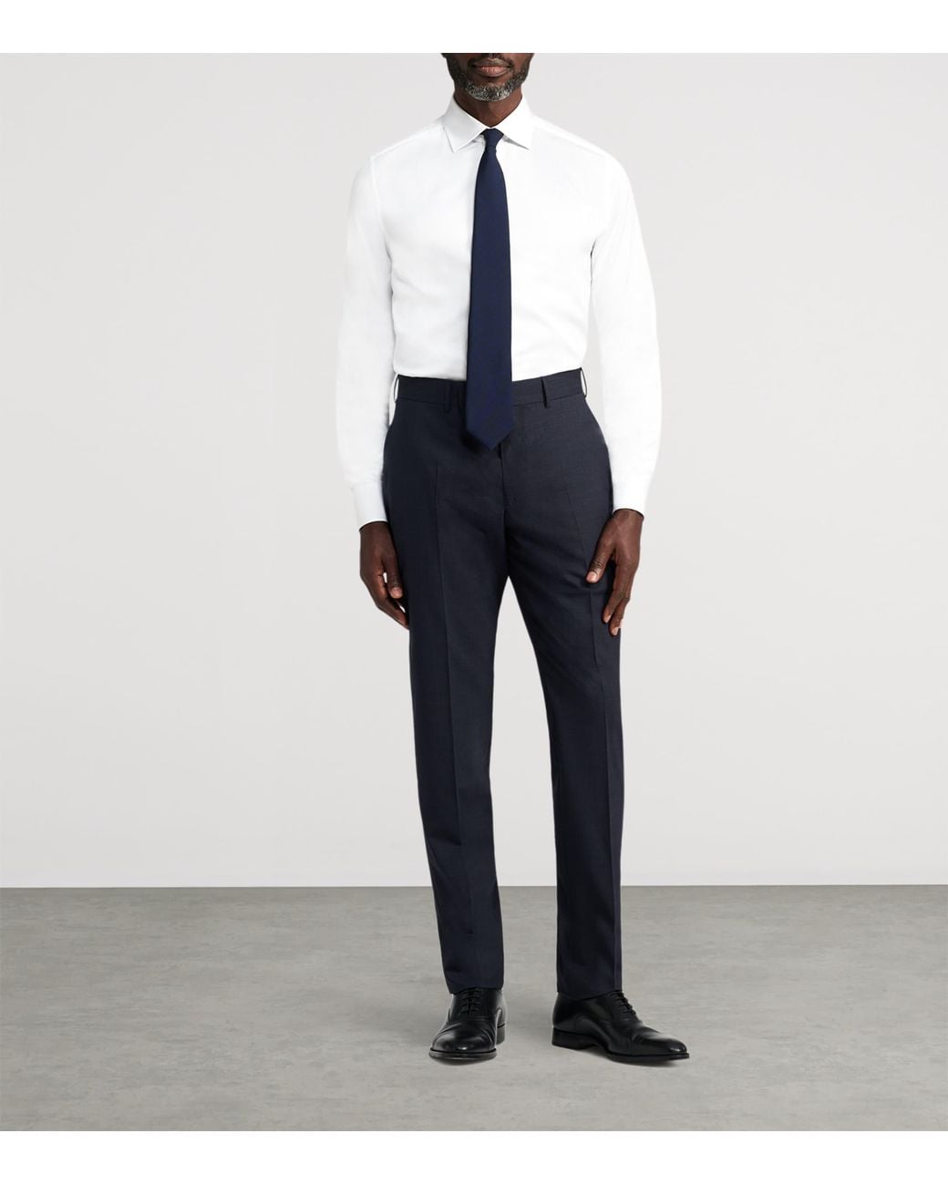 Dunhill White Sea Island Cotton Formal Shirt for men