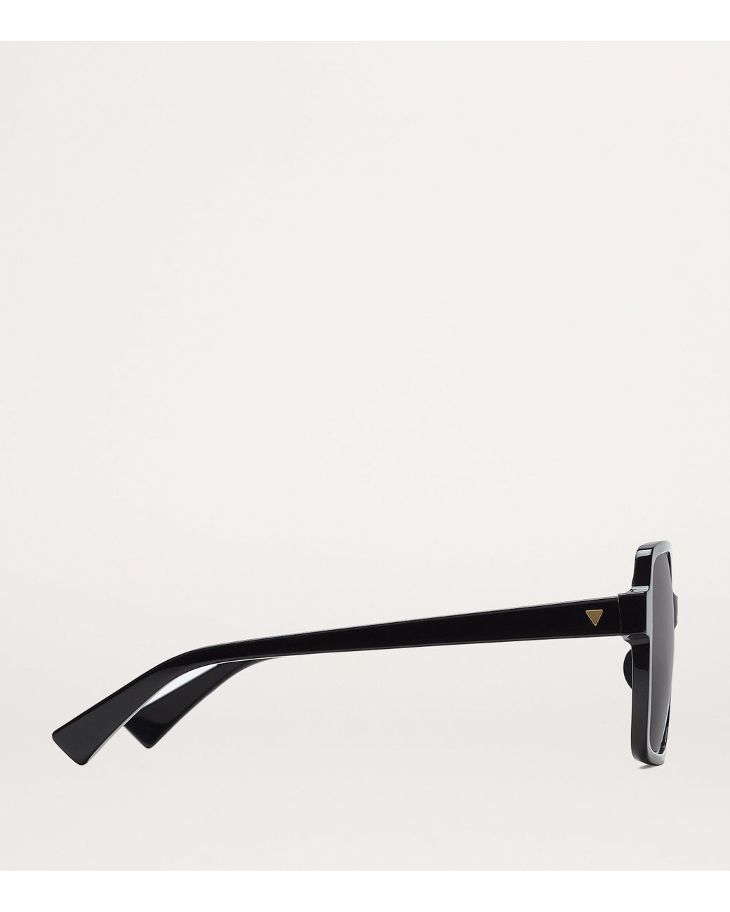 Bottega Veneta Black Rectangular Sunglasses