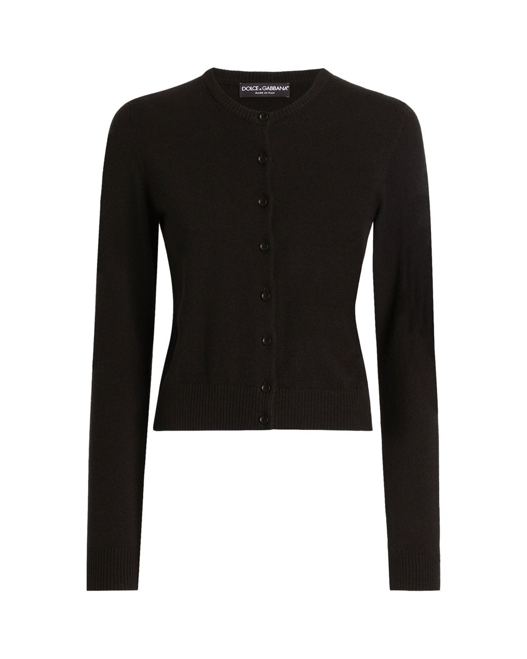 Dolce & Gabbana Black Cashmere Cardigan
