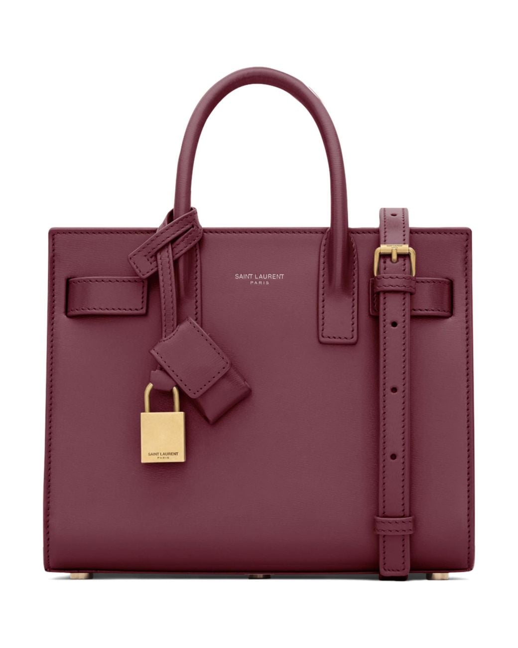 Saint Laurent Purple Nano Sac De Jour Tote Bag