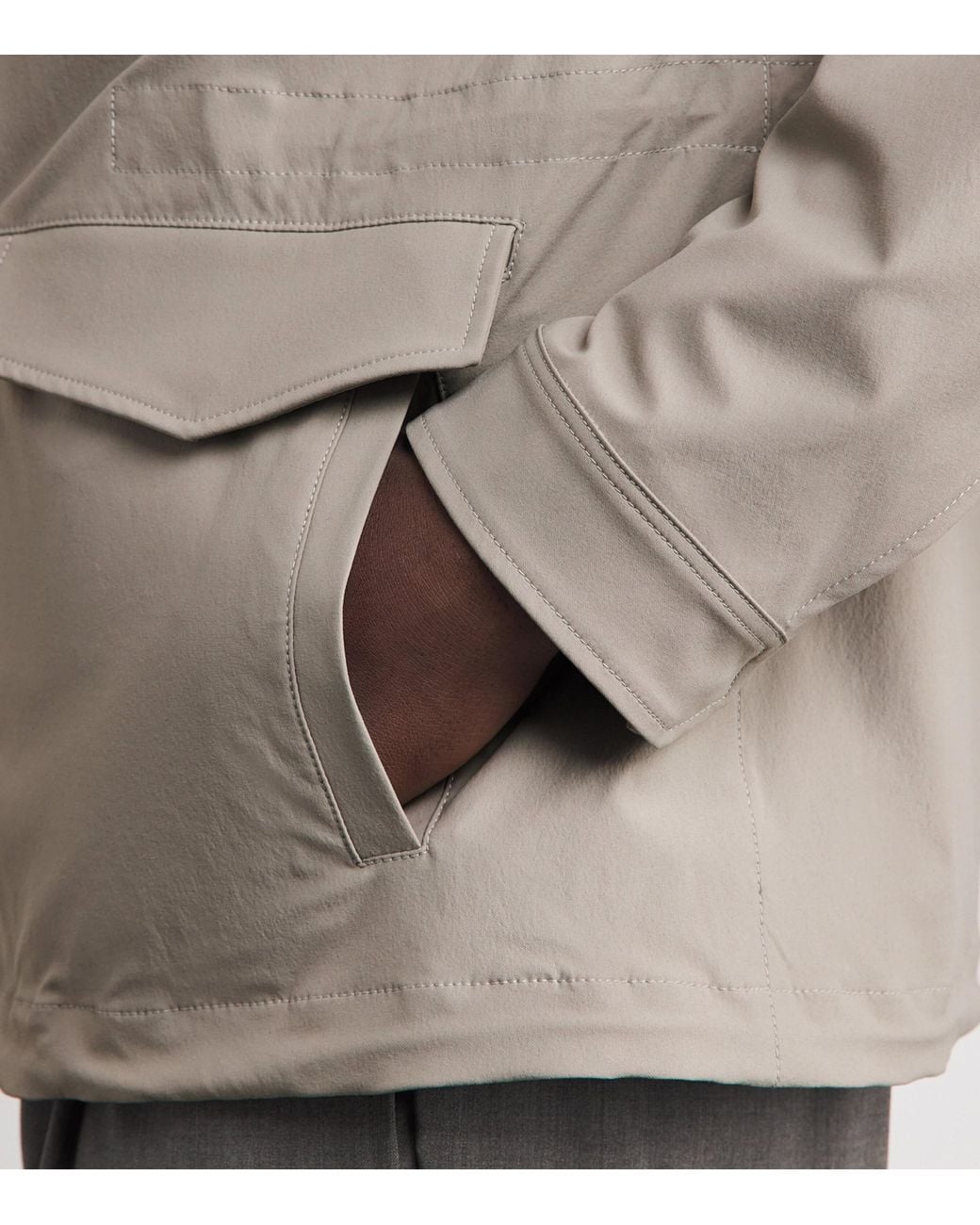 Herno Brown Technical Jacket for men