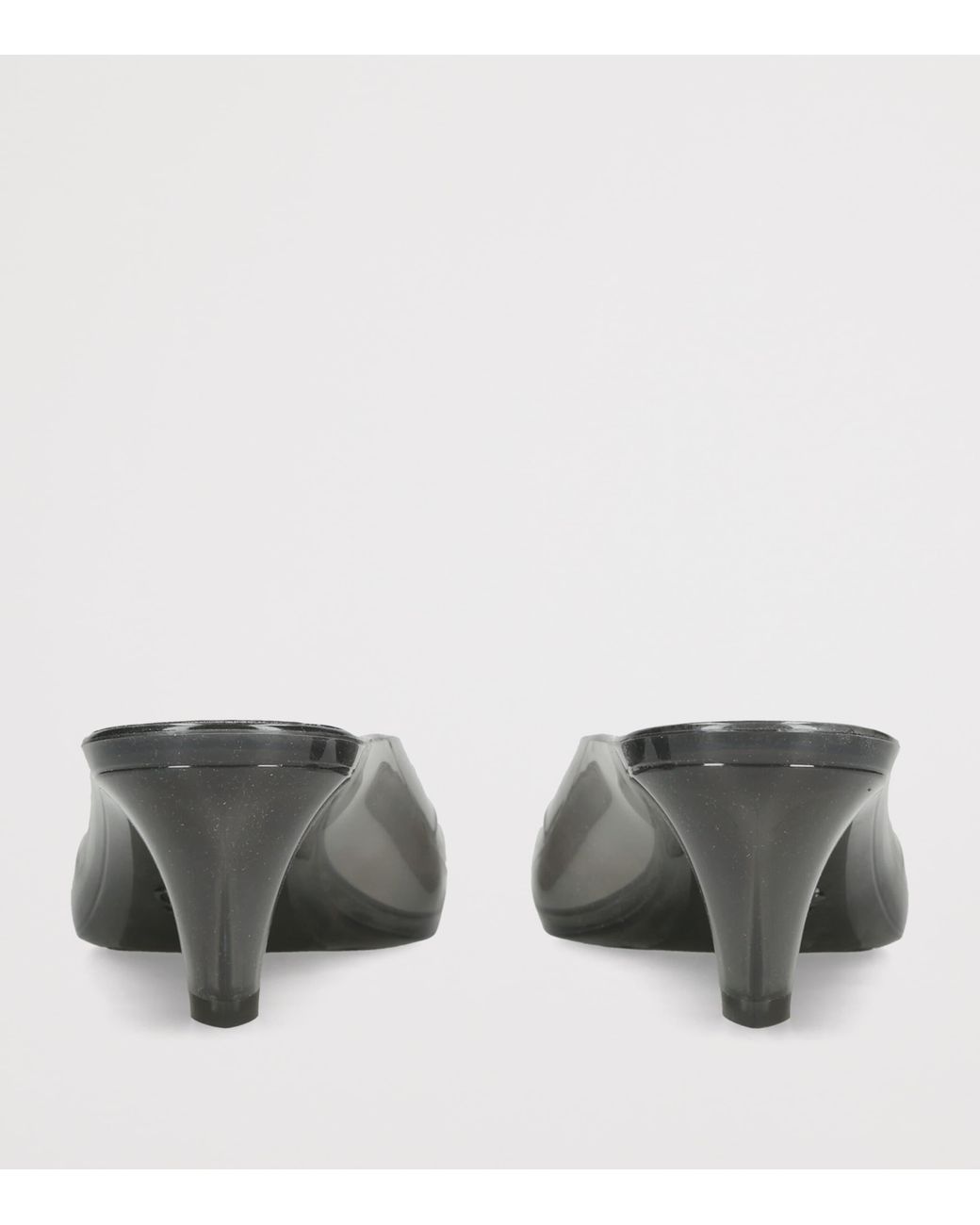 Chloé Gray Jelly Heeled Mules 30