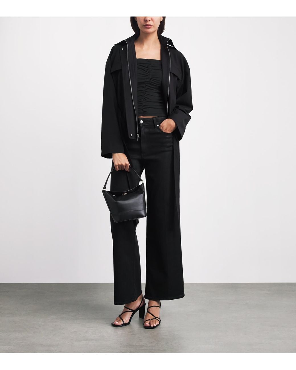 PAIGE Black Off-The-Shoulder Naya Top