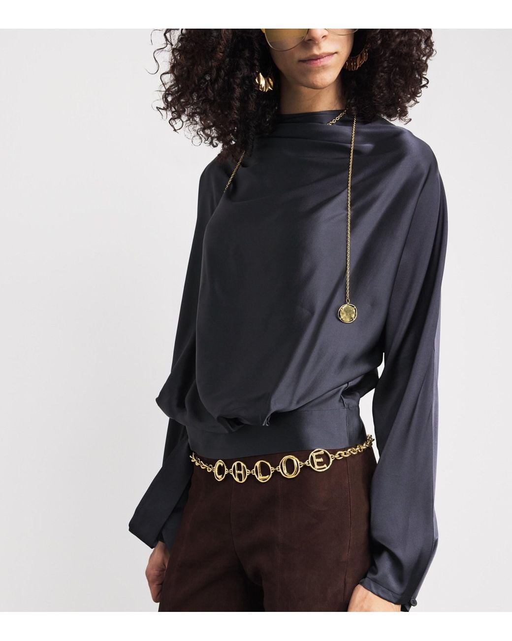 Chloé Metallic Script Jewellery Belt