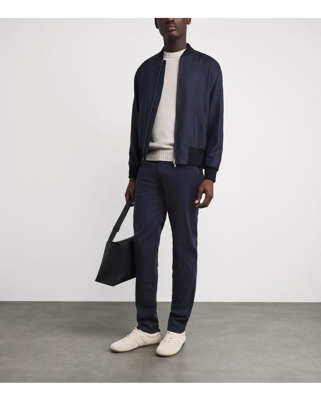 7 For All Mankind Blue Slimmy Luxe Performance Plus Jeans for men