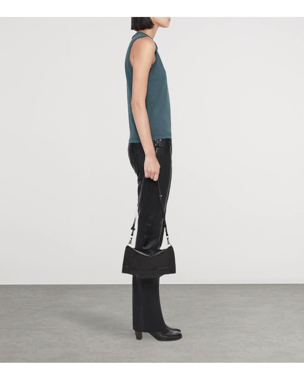 AllSaints Blue Organic Cotton Jenny Tank Top